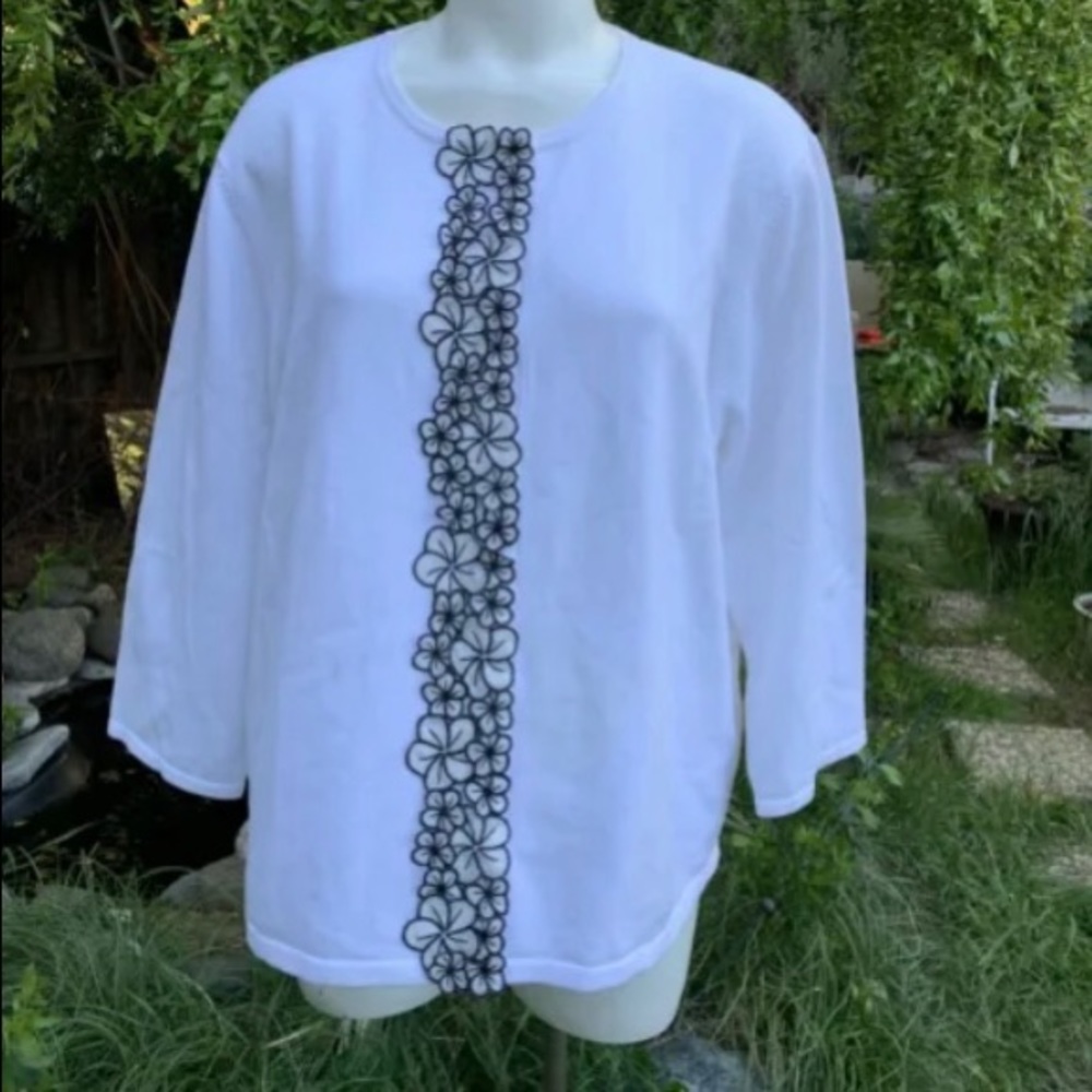 New with tags. Talbots appliqué sweater